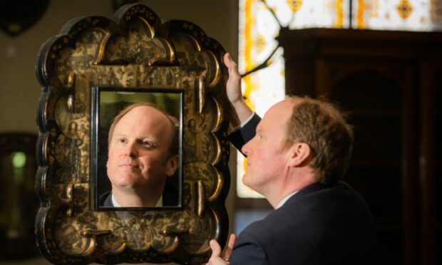 17th century stumpwork and lacquer table mirror sells for £65,000