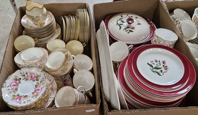 Lot 510 - Four boxes of assorted tea/dinner wares to...