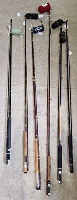 Lot 584 - Fishing interest - Six assorted fishing rods...