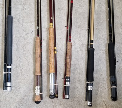 Lot 584 - Fishing interest - Six assorted fishing rods...