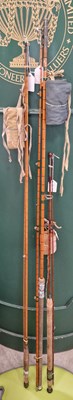 Lot 575 - Fishing interest - Three fishing rods...