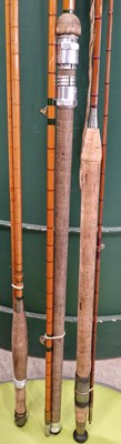 Lot 575 - Fishing interest - Three fishing rods...