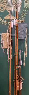 Lot 575 - Fishing interest - Three fishing rods...
