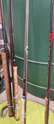 Lot 582 - Fishing interest - Four assorted fishing rods,...