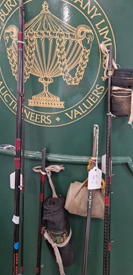 Lot 582 - Fishing interest - Four assorted fishing rods,...