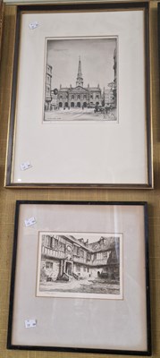 Lot 599 - Martin Johnston Old Town House, Dundee etching,...