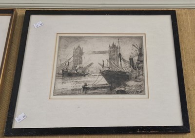 Lot 599 - Martin Johnston Old Town House, Dundee etching,...