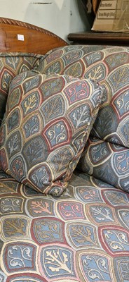 Lot 661 - A large Regency style carved wood sofa, 101cm...