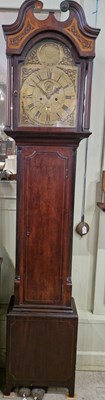 Lot 681 - A 19th century mahogany longcase clock, James...