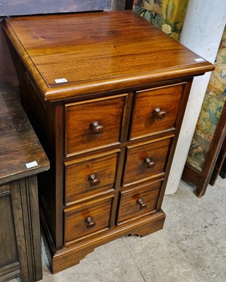 Lot 716 - A contemporary mahogany chest fitted with six...