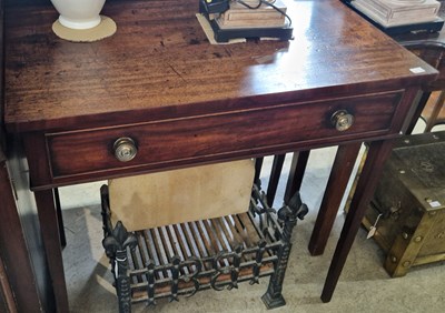 Lot 723 - A 19th century mahogany side table the...