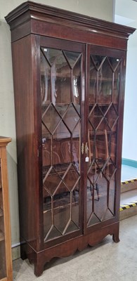 Lot 716 - A 19th century mahogany bookcase/display...