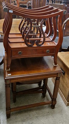 Lot 788 - A reproduction mahogany three-division Regency...