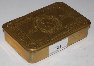 Lot 131 - Great War interest: a 1914 Christmas tin.