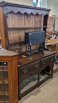 Lot 831 - An antique style oak dresser, late 19th...