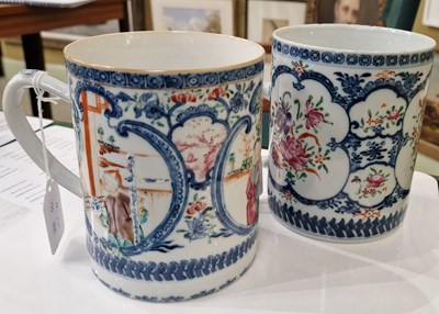 Lot 21A - A Chinese porcelain blue and white tankard,...