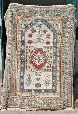 Lot 870 - A Persian rug, 20th century, the ivory ground...