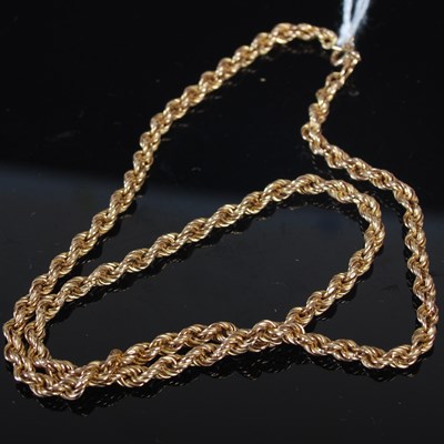 Lot 210F - A 9ct gold necklace, 5.3g.