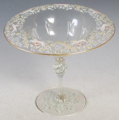 Lot 469 - An early 20th century Salviati clear glass and...