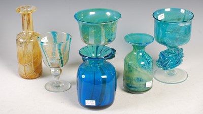 Lot 445 - Three pieces of Medina glassware comprising...