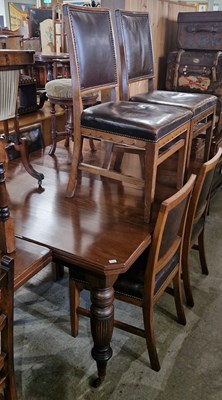 Lot 763 - A late 19th century mahogany extending dining...