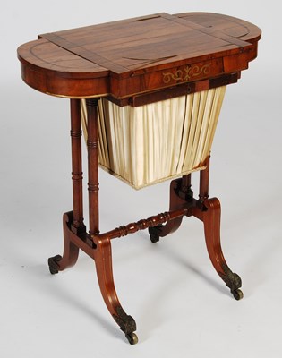 Lot 700 - An early 19th century rosewood and brass...