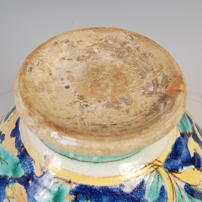 Lot 492 - A 19th century Italian Maiolica pottery vase,...