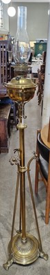 Lot 801 - A late 19th century brass rise and fall...