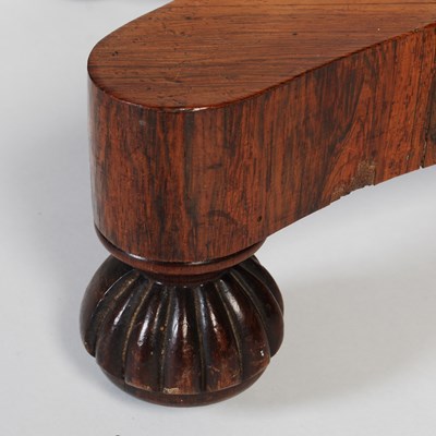 Lot 42 - A 19th century rosewood pedestal card table,...