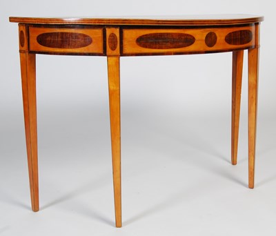 Lot 94 - A 19th century satinwood and tulip wood...