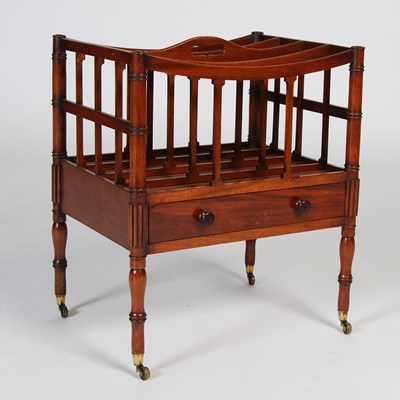 Lot 28 - A 19th century mahogany four division...