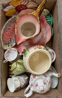 Lot 612 - Two boxes - assorted mixed ceramics to include...