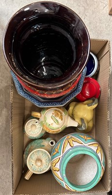 Lot 612 - Two boxes - assorted mixed ceramics to include...