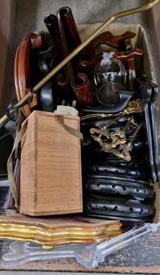 Lot 602 - Box - assorted Chinese and other hardwood stands.