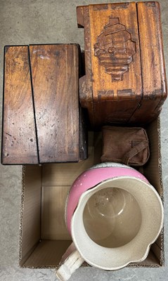 Lot 584 - Three boxes - assorted mixed ware to include...