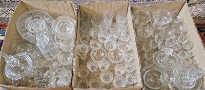 Lot 594 - Three boxes - assorted mixed glassware to...