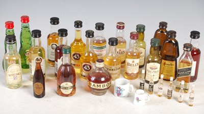 Lot 344 - A collection of alcohol miniatures to include...