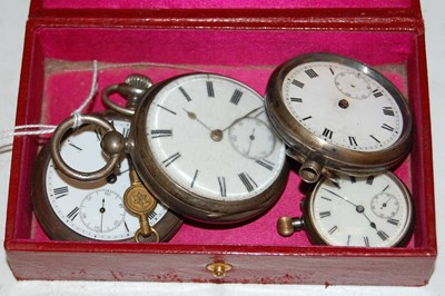 Lot 178 - A London silver cased open-faced pocket watch...