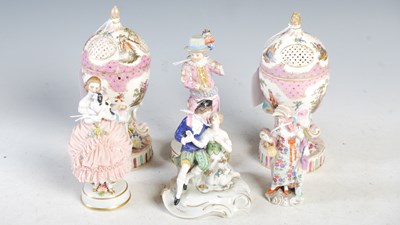 Lot 14 - A collection of Continental porcelain to...