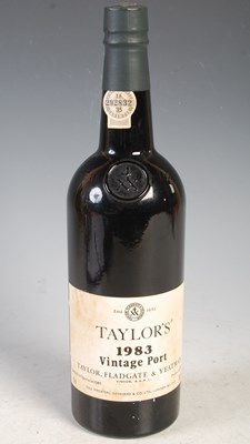 Lot 37 - One bottle of Taylors 1983 vintage port,...