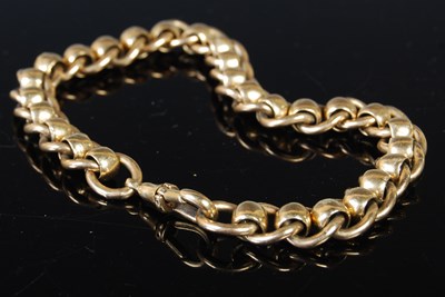 Lot 66 - A 9ct gold bracelet, 38.6 grams.