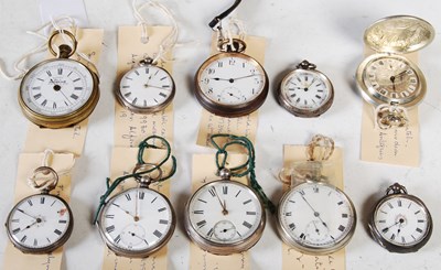 Lot 73 - A collection of ten assorted pocket watches to...