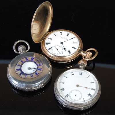 Lot 100 - Three assorted pocket watches to include: a...