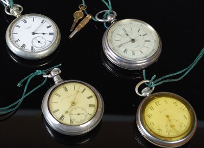 Lot 104 - A collection of four assorted pocket watches...