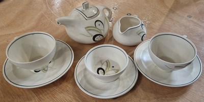 Lot 552 - A Susie Cooper two-piece breakfast set, by...