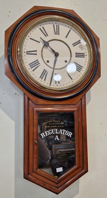 Lot 701 - An American-made Ansonia wall clock, by The...