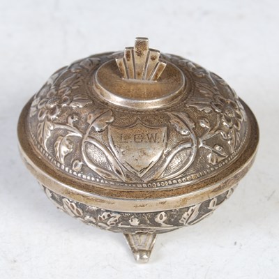 Lot 137 - An early 20th century Colonial white metal...