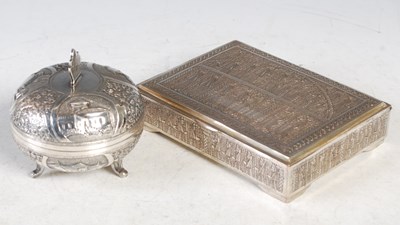 Lot 146 - An early 20th century Colonial white metal...