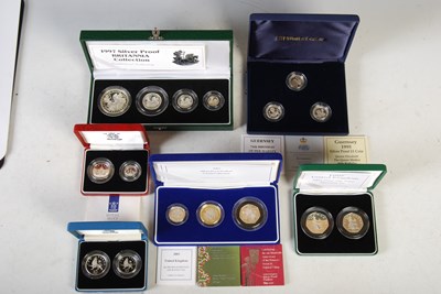 Lot 209 - Six cased proof coin collections to include...