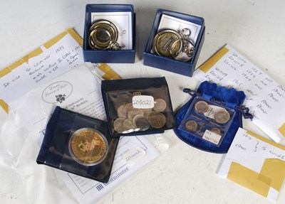 Lot 217 - A collection of assorted vintage coins to...